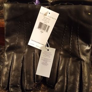 Black Leather Gloves